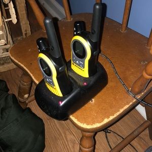 Two walkie talkies